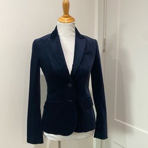 THEORY blue velvet blazer. Size 4